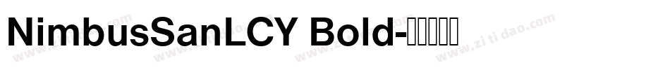 NimbusSanLCY Bold字体转换